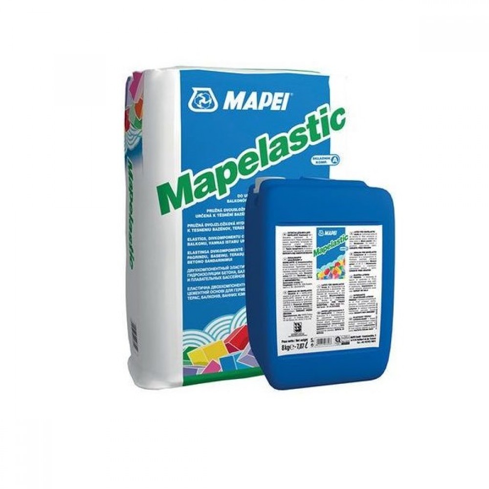 Гидроизоляция цементная двухкомпонентная  Mapei Mapelastic 32 кг