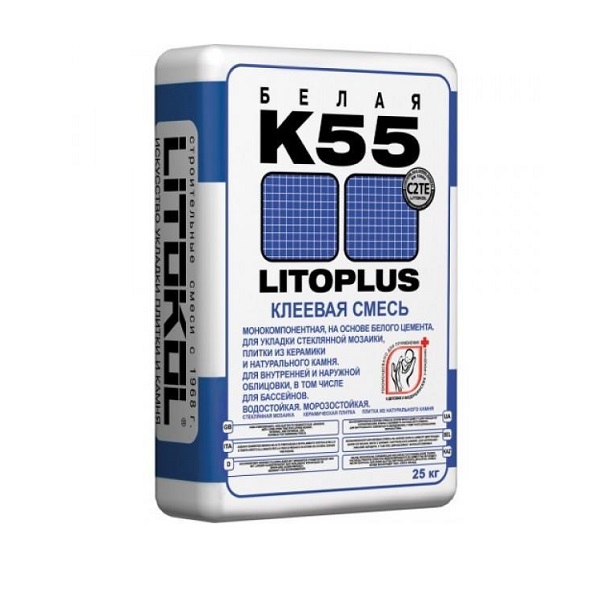 Клей для мозаики Litokol Litoplus K 55 25 кг
