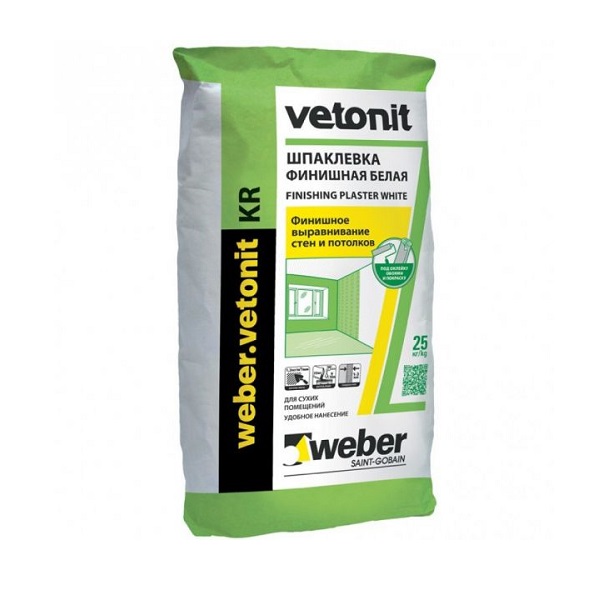 Шпаклевка финишная полимерная Weber Vetonit KR 20 кг