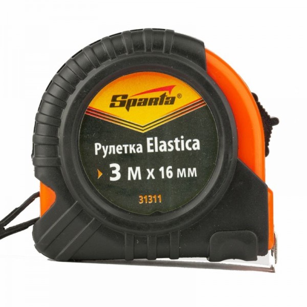 Рулетка Elastica 3 м х 16 мм Sparta