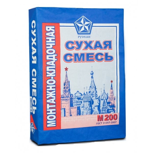 Сухая смесь монтажно-кладочная РУСЕАН М-200 (40кг) 